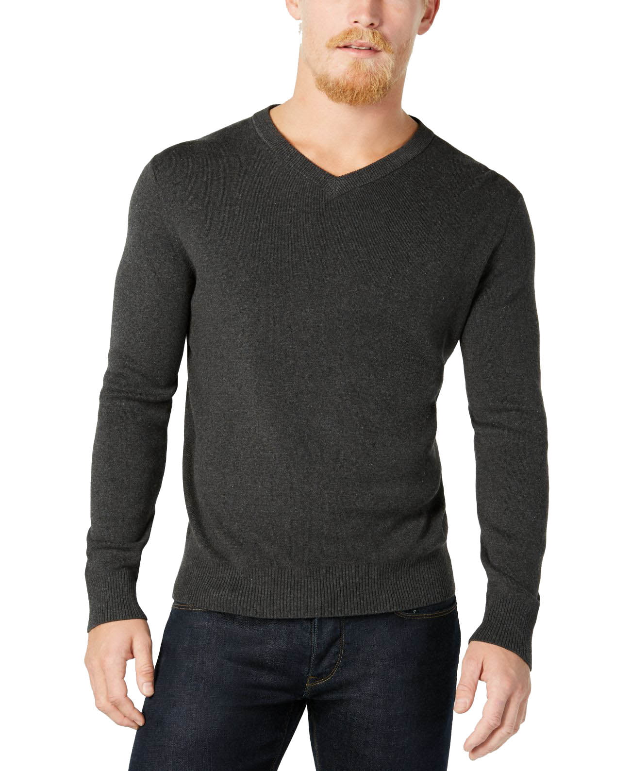 Calvin Klein Men’s Ribbed Sweater (Zoltan Heather, 2XL) - Walmart.com