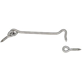 NATIONAL/SPECTRUM BRANDS HHI N348-425 6-Inch Stainless Steel Hook/Eye