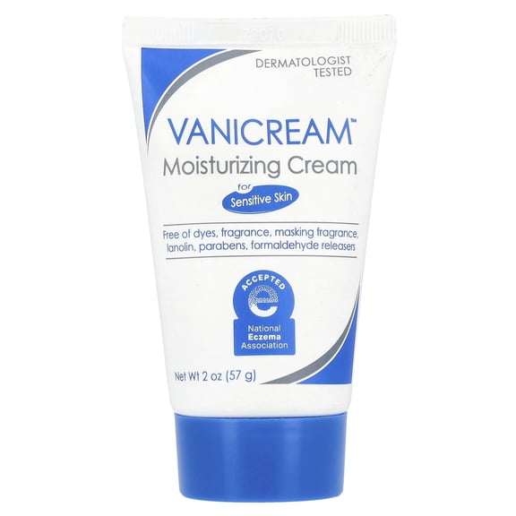 Vanicream Moisturizing Skin Cream For Sensitive Skin, Travel Size - 2 Oz, Pack Of 2