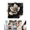 thumbnail image 5 of Black Gold Flower Cloth Napkins Washable Set of 6, Gradient Luxurious Floral Botanical Reusable Dinner Table Napkins Cloth Bulk for Weddings Kitchen Restaurants Hotel Events Parties 20 x 20 Inch, 5 of 9