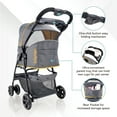 thumbnail image 4 of Ibiyaya FS2010-Y Cloud 9 Pet Stroller, Mustard Yellow, 4 of 7