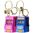 thumbnail image 3 of MOVTOTOP Lucky Slot Machine Keychain for Hanging Keys Made of Plastic and Metal Multi Color 2pcs, 3 of 8