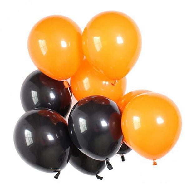 40 Piezas de Decoración de Fiesta con Globos de Halloween, Soporte para Fotos, Negro Y Naranja 5 piezas