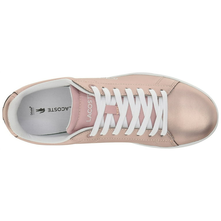 Lacoste Women's Carnaby Evo Fashion Sneaker, Pink -