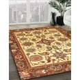 thumbnail image 3 of Ahgly Company Machine Washable Indoor Square Abstract Chrome Gold Yellow Area Rugs, 3' Square, 3 of 7