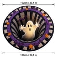 thumbnail image 4 of Halloween Round Decorative Rug, 3D Visual Illusion Printed Non Slip Floor Mat, 80cm Diameter Crystal Velvet Carpet for Kitchen Entryway Holiday Party Use, 4 of 6