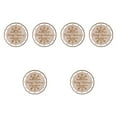 thumbnail image 5 of balikha 6pcs Christmas Macrame Wooden Ornaments in Handcrafted DIY Round Disks for The Crafts Kids Suspended Crafts Decorations Decorations Set A, 5 of 9