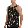 thumbnail image 2 of Easygdp Flowers Men's Tank Top, Sleeveless Muscle T Shirts, Breathable, Quick-Dry, Loose for Gym, Running, Fitness - 4X-Large, 2 of 9