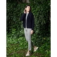thumbnail image 6 of SAOL Irish Soft Merino Wool Cardigan Wrap for Women, Large in Navy Blue, 6 of 6
