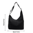 thumbnail image 3 of Nylon Tote Bag Large Capacity Shoulder Bag Crossbody Bag for Commute | Water Resistant Travel Handbag | Everyday Carry Work Bag for Laptop, Tablet, Documents, Wallet, 3 of 7
