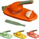 thumbnail image 5 of Máquina de bola de masa 2 en 1, herramienta para hacer bola de masa de cocina, artefacto para hornear manual, molde de embalaje de piel de bola de masa prensada (verde), 5 of 5