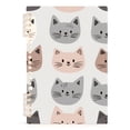 thumbnail image 7 of FORMRS 1-Subject Spiral Notebook 8" x 5" College Ruled 60 Refillable Sheet A5 Hard Cover, Gray Cat Pattern, 7 of 7