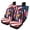 Eagle USA Flag, variant on Uourmeti Rainbow Flower Wave Car Seat Covers Interior Decor Front Rear Seat Covers Easy to Install Polyester Car Seat Covers Set Fit for most Cars Trucks