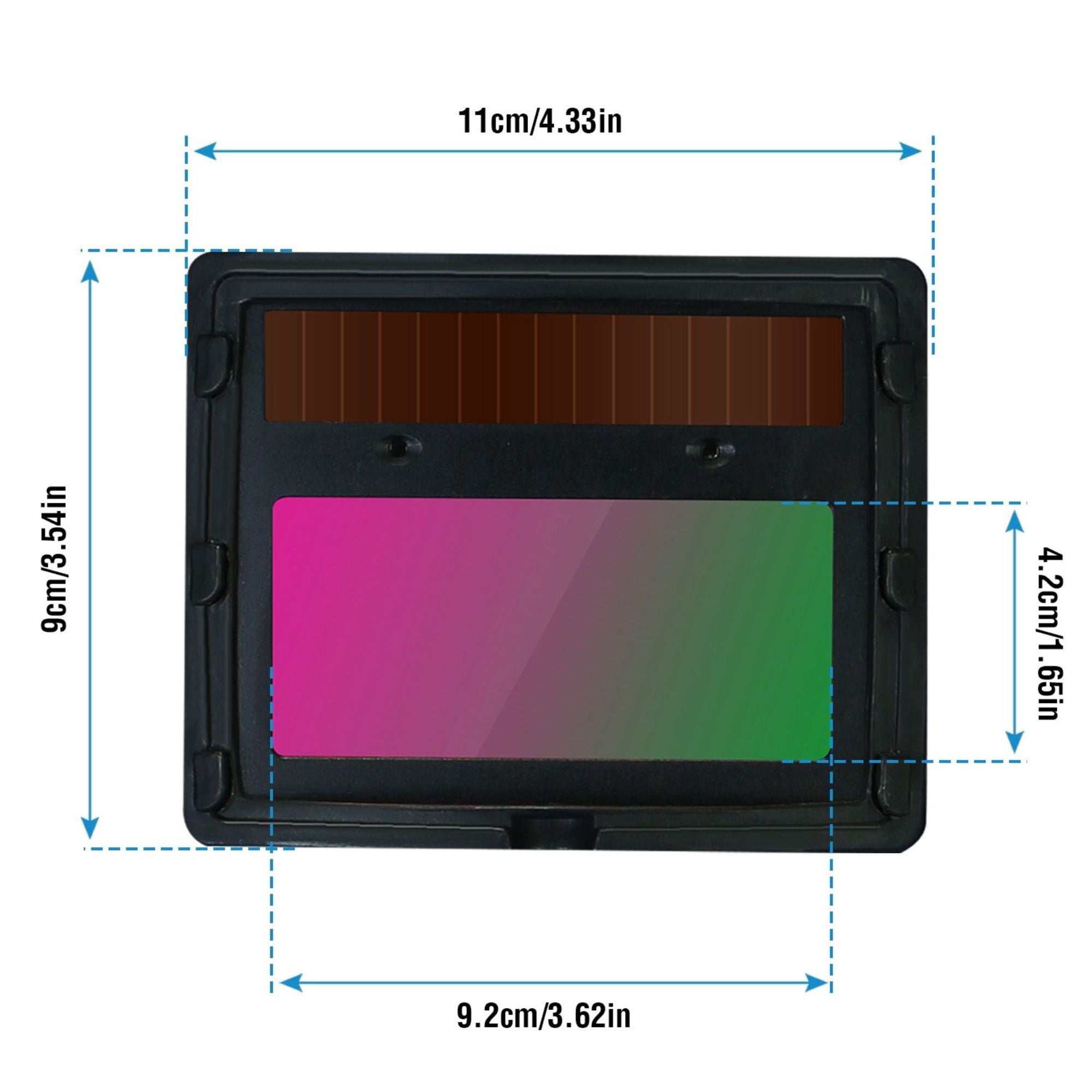 True Color Auto Darkening Welding Helmet – Solar Powered Mask for MIG, TIG, Arc & Grinding