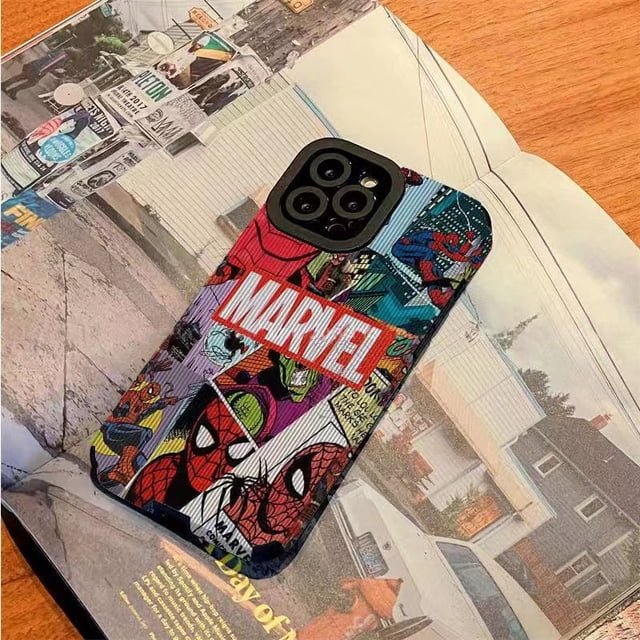 Funda Para iphone 14 pro 14 promax 11 12 13/6/7/8plus/X/trend anime spiderman Blanda A Prueba De Golpes