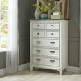 thumbnail image 2 of Liberty Furniture Industies, INC Allyson Park 5 Drawer Chest in Wirebrushed White w/ Charcoal Top, 2 of 7