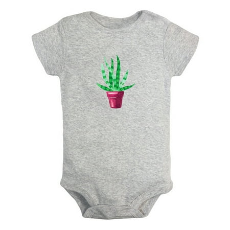 

Nature Pattern Aloe Vera Rompers For Babies Newborn Baby Unisex Bodysuits Infant Jumpsuits Toddler 0-24 Months Kids One-Piece Oufits (Gray 6-12 Months)