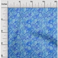 thumbnail image 1 of oneOone Cotton Jersey Medium Blue Fabric Batik Sewing Material Print Fabric By The Yard 58 Inch Wide, 1 of 4