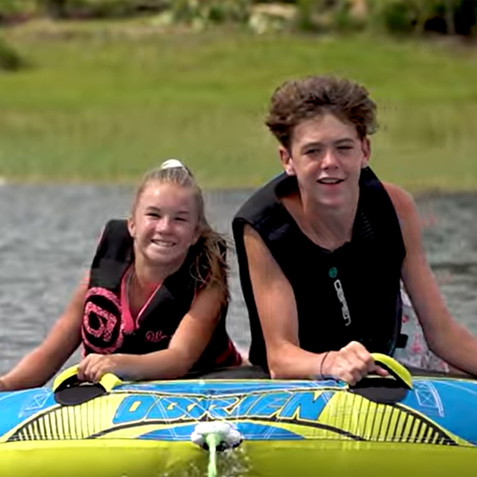 O'Brien Super Screamer 2 Person Inflatable Towable Boating Water Sports Tube