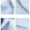 thumbnail image 4 of vdgthytj Jackets for Women Fleece Full Zip Stand Collar Long Sleeve Solid Fall Winter Casual Outerwear with Pockets(Large,Light Blue), 4 of 6