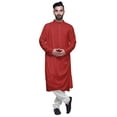 thumbnail image 6 of Atasi Rayon Slub Full Sleeve Kurtas Solid Chinese Collar men Kurta, 6 of 7