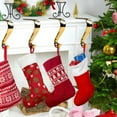 thumbnail image 3 of CIMAXIC 3Pcs Golden Xmas Stocking Holder Mantel Hooks for Christmas Gar Hanging, 3 of 10