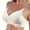 White_004, variant on YEJIMAN Spring Summer Soft Bra Underwear Thin Breathable Soft Water Drop Cup Upper Support Gathers Bra, White No Show Underwear For Women, Polyester Cotton Underwear For Women Seamless