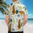 thumbnail image 6 of High Quality Hawaiian Shirts for Men Short Sleeve Aloha Beach Shirt Floral Summer Casual Button Down Shirts Blouses UU8H2F, 6 of 7