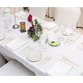 thumbnail image 6 of 250 pieces (50 sets) biodegradable paper plate set (extra long tableware), disposable tableware set, eco-friendly compostable plates and utensils including plates, bowls, forks, knives and spoons, 6 of 7