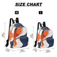 thumbnail image 2 of FORMRS Mini Backpack Purse for Women Travel Daypack Casual Shoulder Bag, Blue Abstract Wavy, 2 of 7