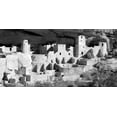 thumbnail image 2 of Taylor, Douglas 18x11 White Modern Wood Framed Museum Art Print Titled - Cliff Palace at Mesa Verde BW, 2 of 4