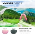 thumbnail image 4 of Xagger Sport Shield Sunglasses for Men Women Cycling Running Baseball UV400 Sun Glasses Wrap Around TR90 Frame, 4 of 6
