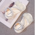 thumbnail image 5 of Eltusu Girls Sandals with Strap, Soft Sole Non Slip Princess Open Toe Summer Shoes Beige Size 12(Little Kids), 5 of 7