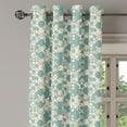 thumbnail image 3 of Ambesonne Geometric Grommet Curtain, Pale Toned Lattice, 50" x 54", Pale Teal Beige, 3 of 6