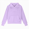 thumbnail image 4 of TOWED22 Girls Half Zip up Sweatshirt Trendy Winter Cropped Long Sleeve Shirt Pullover Youth Preppy Tween Girl Cute Clothes,11-12 Y, 4 of 5