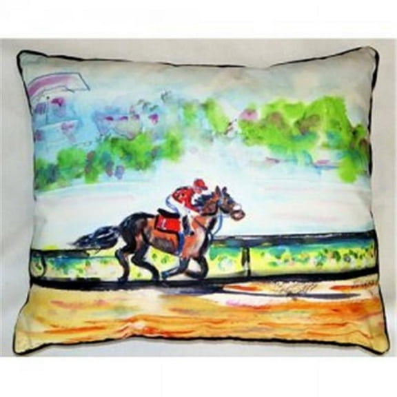 Betsy Drake HJ313 Inside Track Indoor & Outdoor Throw Pillow- 16 x 20 in.