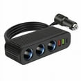 thumbnail image 1 of Car Charger Adapter, Car Fast Charging Adapter, 120W Versatile Fast Charging Adapter - PD QC3.0 Black Auto Adapter, Car Charger Adapter, 1 of 4