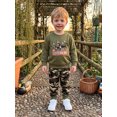 thumbnail image 4 of Boys 2-piece Outfit, Long Sleeve Dogs Sweatshirt with Camouflage Sweatpants, 4 of 10