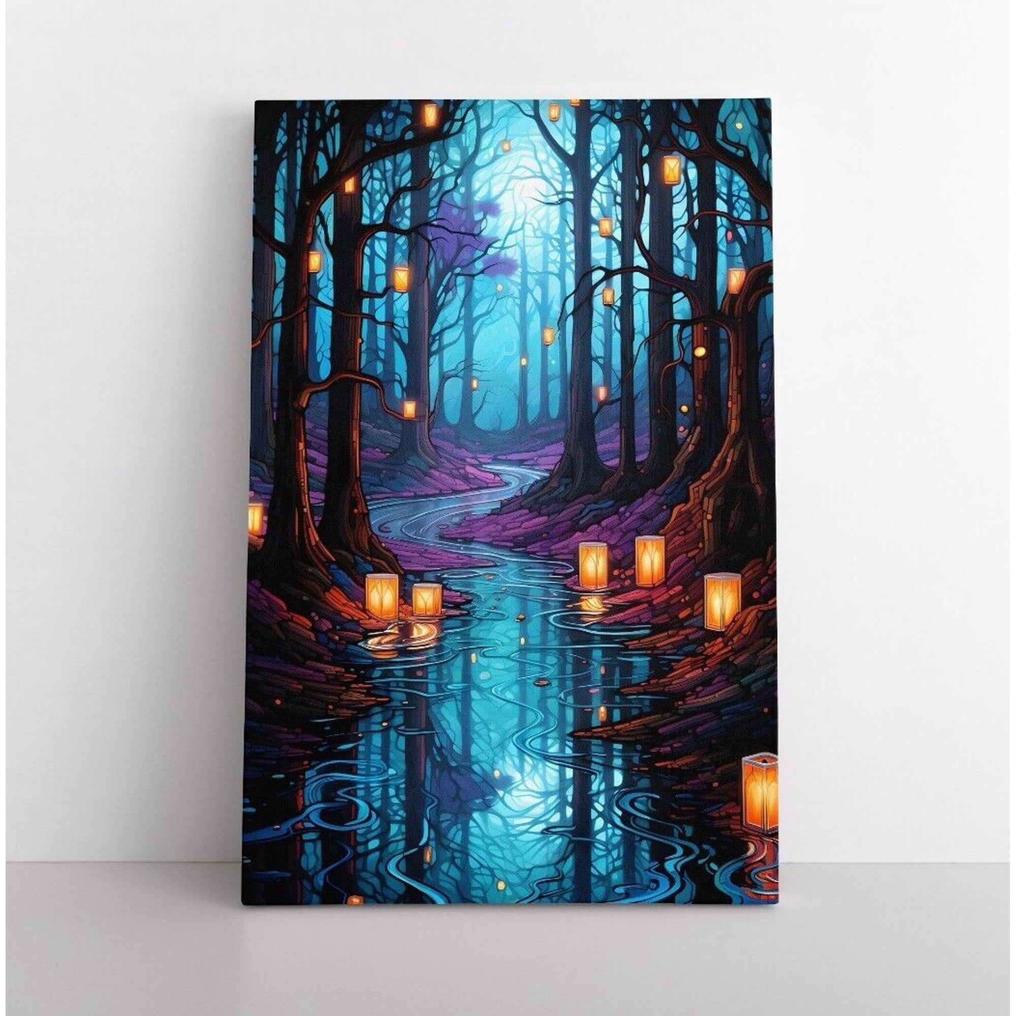 Enchanted Forest Wall Art Print Mystical Decor