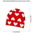 thumbnail image 3 of SYMOID Womens White Knit Beanie - Winter Hat with Heart Pattern, Warm 100% Polyester, One Size Fits Most for Daily Wear,Size Free Size, 3 of 3