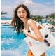 thumbnail image 2 of Beach Bag Waterproof Sandproof Women Tote Bag Pool Bag with Zipper for Gym Grocery Travel with Wet Pocket, 2 of 5
