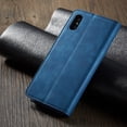 thumbnail image 6 of iPhone XS Max Wallet Case iPhone XS Max Luxury PU Leather Case, Book Folding Flip Retro Case with Kickstand, [RFID Blocking] Credit Card Slot Magnetic Closure Protective Cover, Blue, 6 of 8