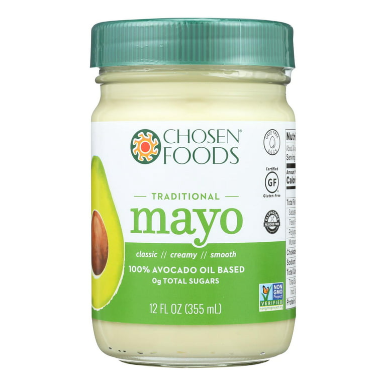 Chosen Foods Classic Keto Mayo - Case of 6/12 oz