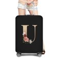 thumbnail image 1 of Travel Bag Protector Cover 26 English Letter Printed Accessory Bag Elastic Travel Bag Cover Applicable To 18-28 Inch Suitcase 8gold U M, 1 of 6