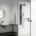 thumbnail image 5 of VIGO Sutton 58 in. H x 4 in. W 4-Jet Shower Panel System with Adjustable Round Head and Hand Shower Wand in Matte Black, 5 of 12