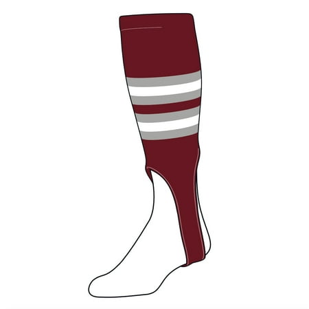 

TCK Baseball Stirrups Large (300I 7in) Cardinal Grey White
