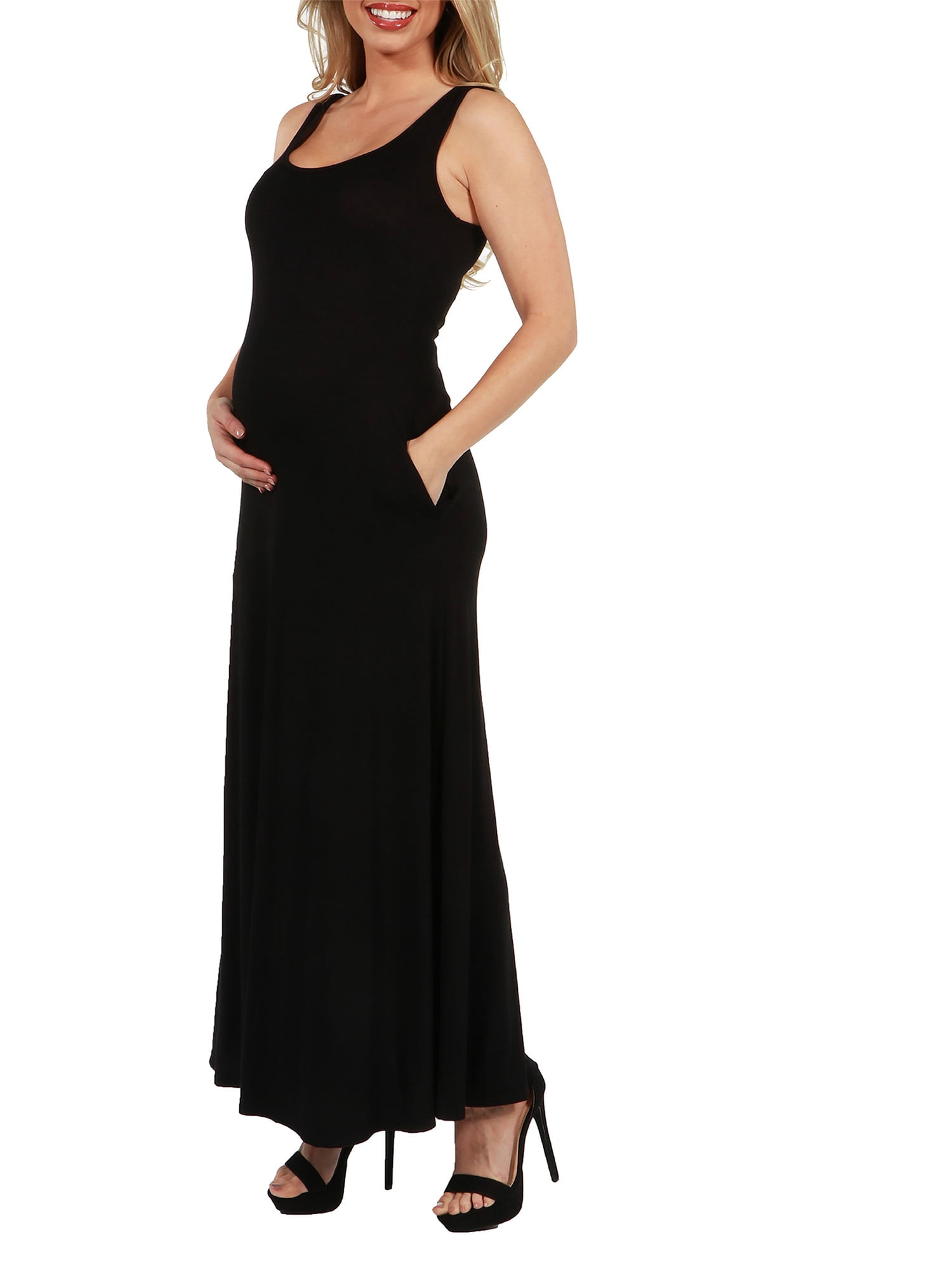Marion Sleeveless Maternity Maxi Dress