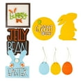 thumbnail image 2 of Abbracc 8Pcs Cute Easter Bunny Egg Kit Rabbit Ornament DIY Gifts Welcome Signs Accessory A, 2 of 9