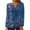 4# Blue cheap stuff under 5 dollars, variant on Long Sleeve Tunic Tops For Women Fall Fashion 2023 Pleated V-Neck Blouses Casual Vintage Boho Floral Shirts Tshirts