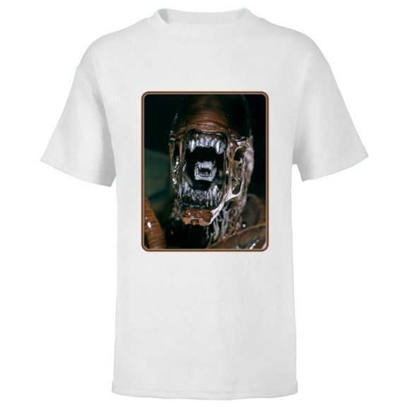 Alien 45th Anniversary AVP: Alien vs. Predator Xenomorph - Short Sleeve T-Shirt for Kids - Customized-White